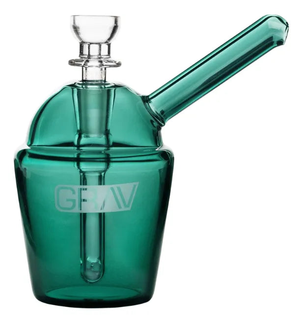 Bong De Cristal Grav Slush Cup Bubbler Lake Green GRADO B