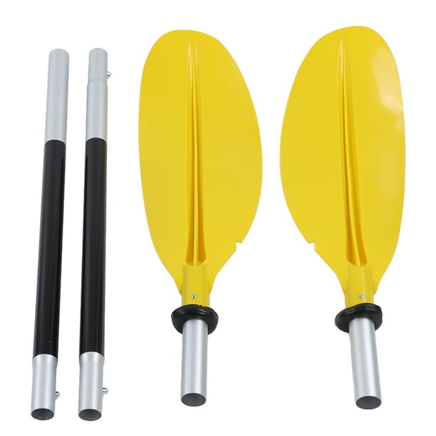 Remo de barco, aleación de aluminio amarilla, profesional, doble cabeza, canoa, kayak, remo para remo GRADO B