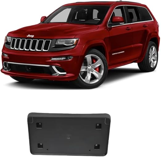 GENÉRICO | AUTOCRASH | PORTA PLACAS DELANTERO COMPATIBLE CON VEHICULOS JEEP GRAND CHEROKEE GRADO A