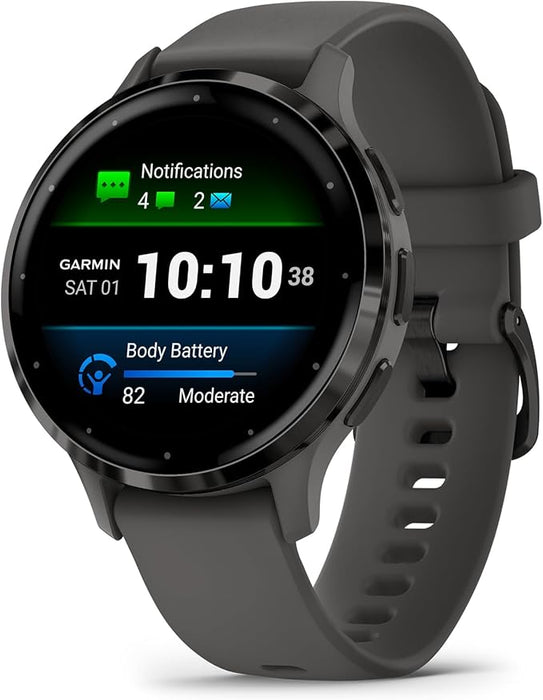 SMARTWATCH GARMIN VENU 3S 010 02785 02 DISPLAY DE 1 2 CON CORREA COLOR NEGRO GRADO A