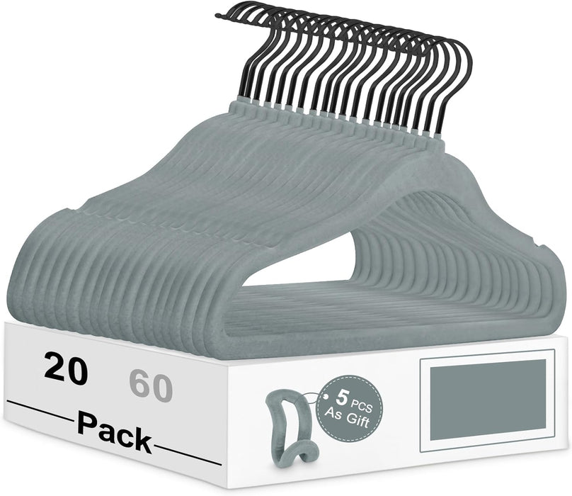 GANCHOS DE TERCIOPELO ROPA NIÑOS BEBES ANTIDEZLIZANTE 20 PCS