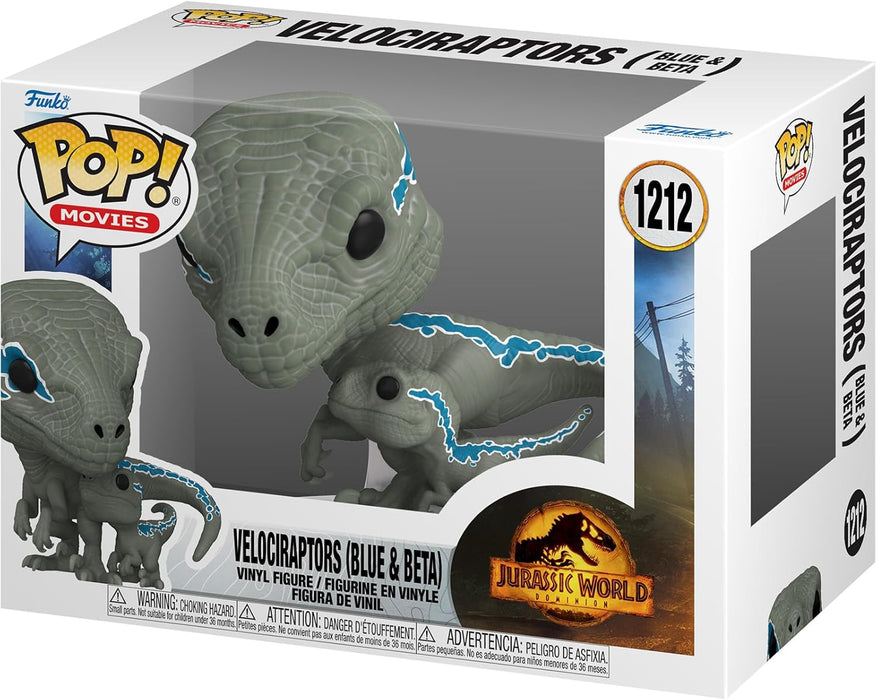 FUNKO POP VELOCIRAPTOR AZUL & BETA 1212 JURASSIC PARK