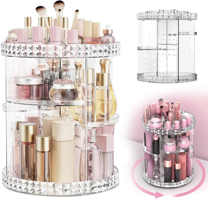 Organizador de maquillaje giratorio de 360 grados 7 niveles