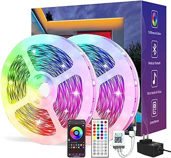 Tiras De Led Wifi 20m Bylifity G540220 Tira Led Luz Led Rgb Inteligentes Msica De Tira Luces Alexa Google Home App Control GRADO A