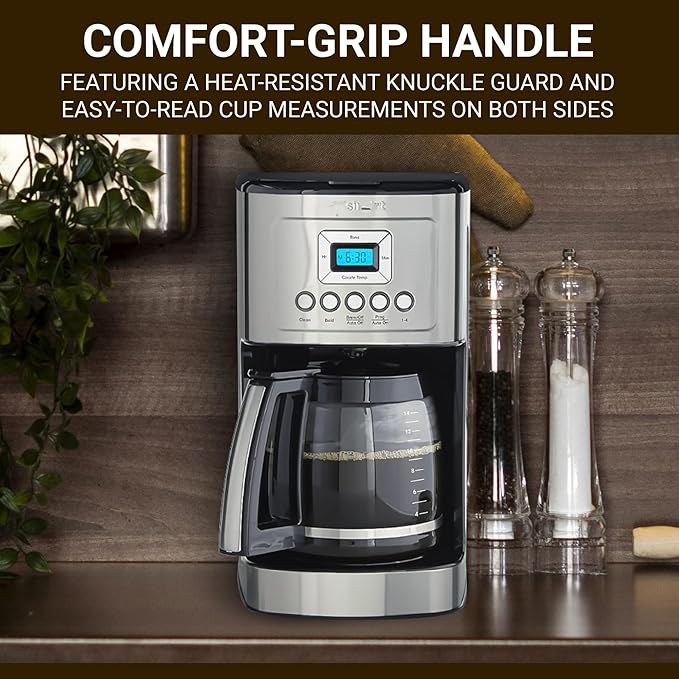 Cuisinart DCC 2200RC   Jarra de vidrio de repuesto de 14 tazas  color negro GRADO B