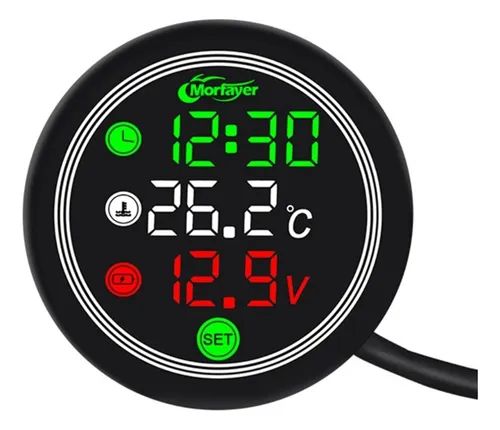 Tablero indicador de temperatura digital universal para moto