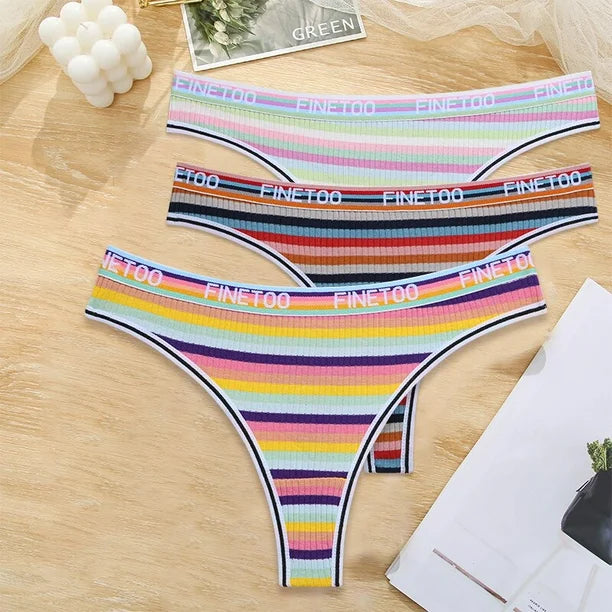 Paquete de 5 Piezas de Ropa Interior de Algodón Finetoo para Mujer
