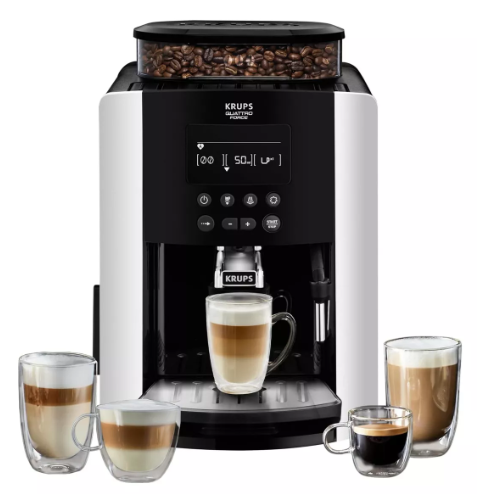 Cafetera Espresso súper automática arábica Silver Krups GRADO A