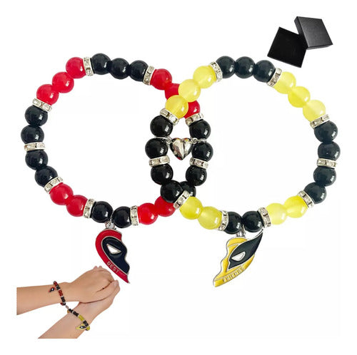 Set de 2 Pulseras del Mejor Amigo Deadpool y Wolverine