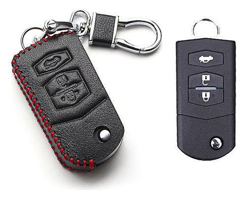 Funda Llave Mazda 2 5 6 Cx7 Cx9 Rx8 3b Correa Piel 7881