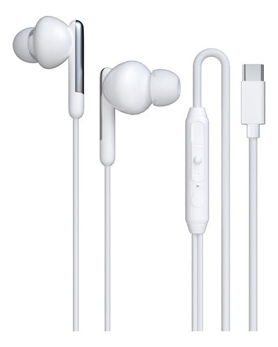 Audífonos Alámbricos MVPSmart Earbuds con Micrófono Blanco
