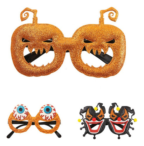 Lentes de Plástico sin Mica para Halloween y Día de Muertos GRADO A