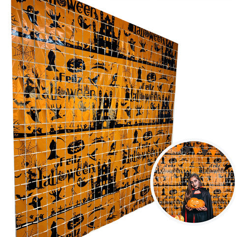 DECORACION FONDO DE HALLOWEEN FONDO DE FOTO CORTINA 2X1M 1 GRADO A