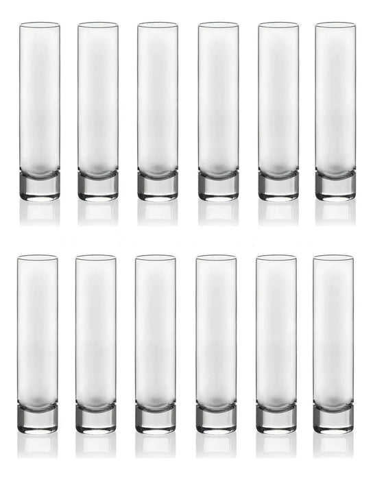 Floreros De Vidrio Pack X 12 Crisa Carnival 19cm De Alto, Grado b