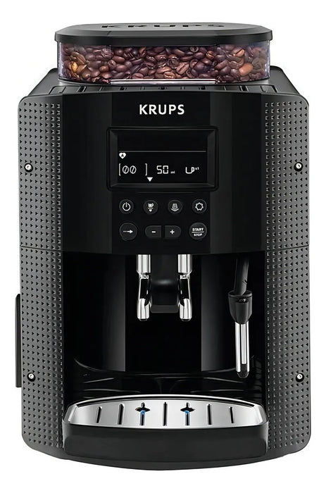 Cafetera Máquina De Espresso Automática, Krups Con Espumador, Capacidad De 1.7l, Molino Integrado, 3 Recetas Automáticas, Limpieza Automática Y Sin Esfuerzo, Pantalla lcd, ea815050 Grado B