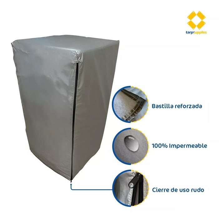 cubierta funda lavadora pedestal lavasecadora afelpada front 4541