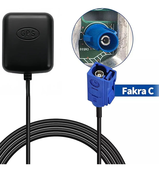 Antena de Navegación GPS Activa con Conector Fakra C Azul 8514