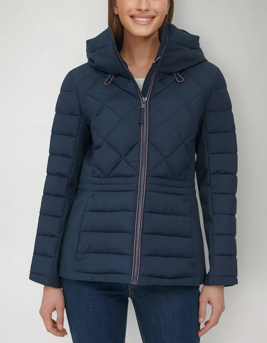 chaqueta invierno tommy hilfiger dama blue impermeable429