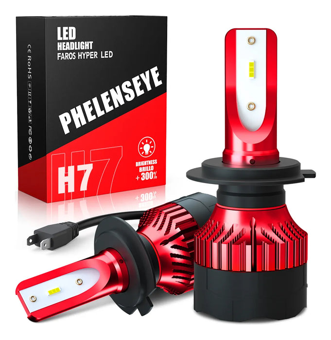 Kit De Faros Delanteros Led H4 H7 H11 9005 70w Luz Alta Baja 6055