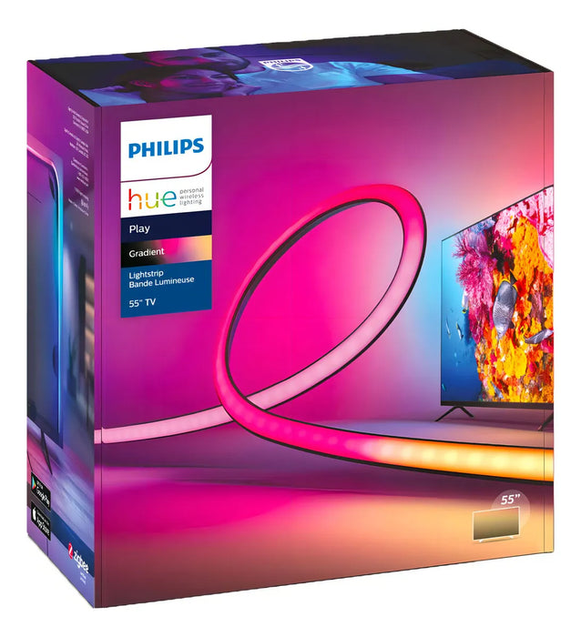 Tira de Luz Led Philips HUE Play Gradient Para TV de 65 Pulgadas - Grado B