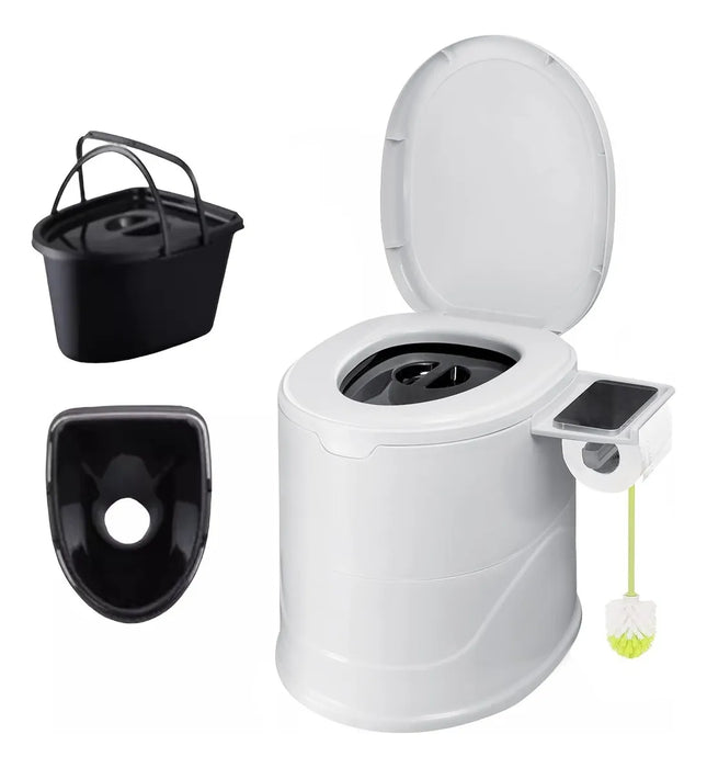 Baño Portatil Inodoro Para Camping Y Hogar Con Dos Barriles GRADO B