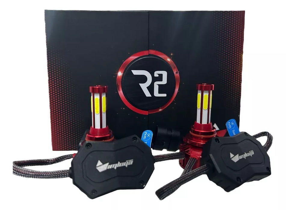 kit focos led imloya r2 6 caras luz blanca 12000 lumens Grado B