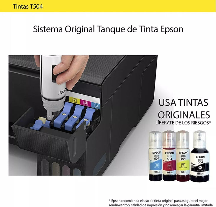 4 Tintas Cmyk Aldeaprint Compatibles Con Epson 504 524 544 4526