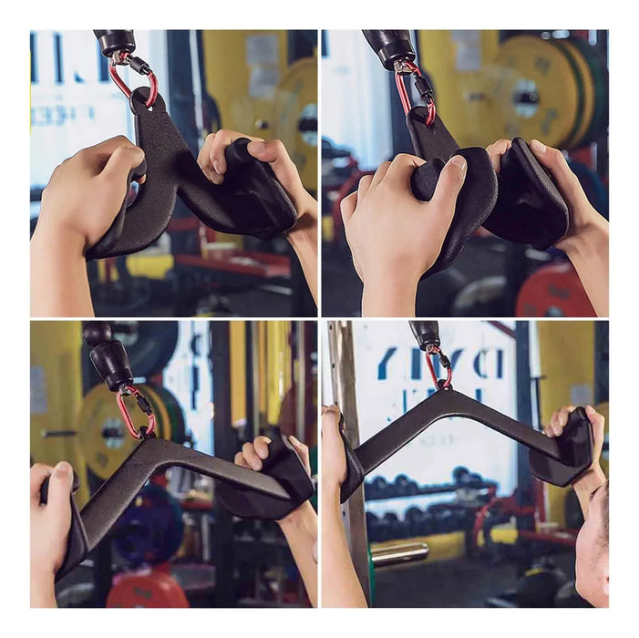 Kit Agarres Poleas Gym Luojas Para Ejercitar Espalda Y Tricep 5pzs GRADO B