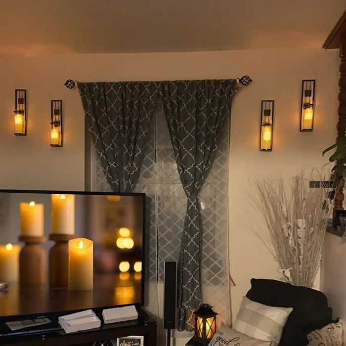 12pz vela led grande flama realista con caja para regalo GRADO B