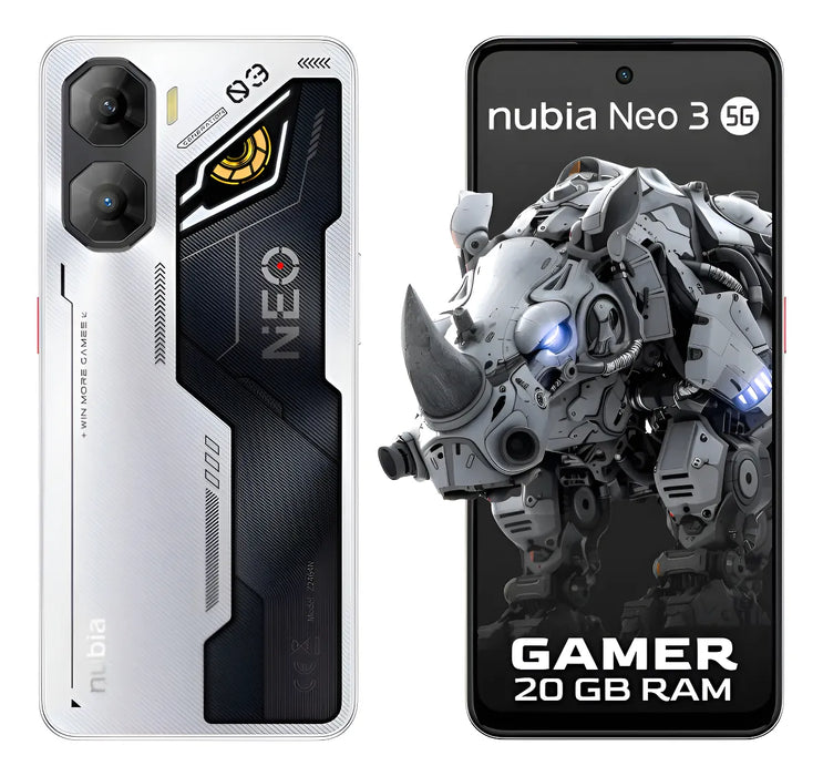 NUBIA NEO 3 5G GAMING 256 GB, 20 GB(8 GB + 12 GB DINAMICA) PLATEADO PLATEADO GRADO A