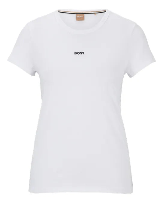 Playera Para Mujer Boss Corte Slim Fit De Algodón Orgánico TALLA L