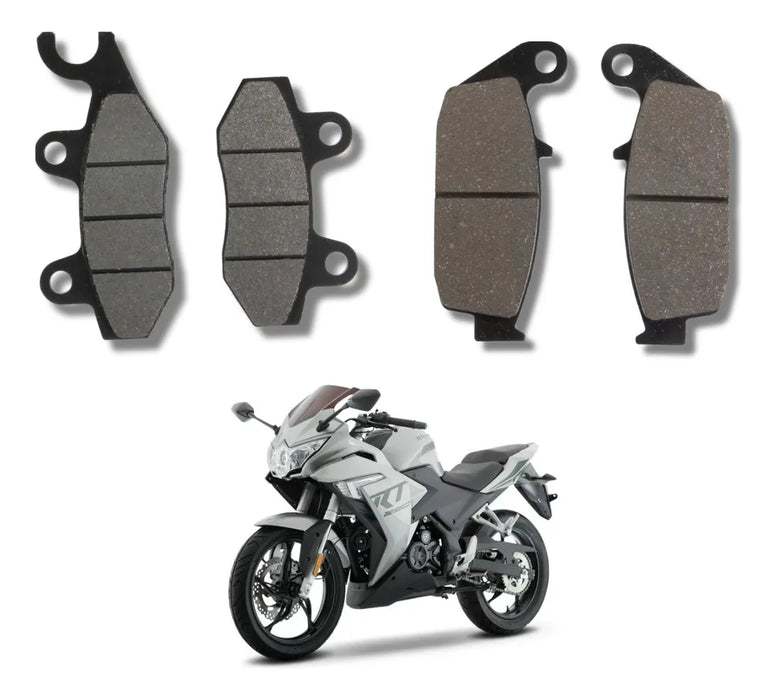 Balatas Traseras Y Delanteras Para Italika Rt250 Buena Calid 11854