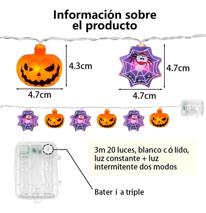 luces led 3m 20 decoración halloween adornos navideñas Grado A