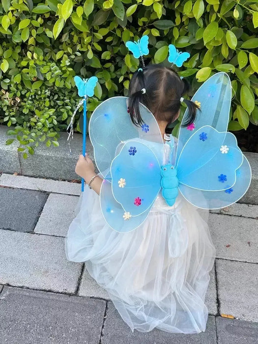 Alas De Mariposa Disfraz De Hada Niñas, Vestido Cosplay GRADO B