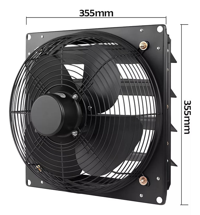 12in Extractor de aire Industrial metalico ventilador pared Grado A