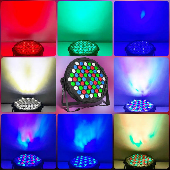 Cañón Led Rgb, 60 W, Rítmico, Multicolor, Unidades Grado B