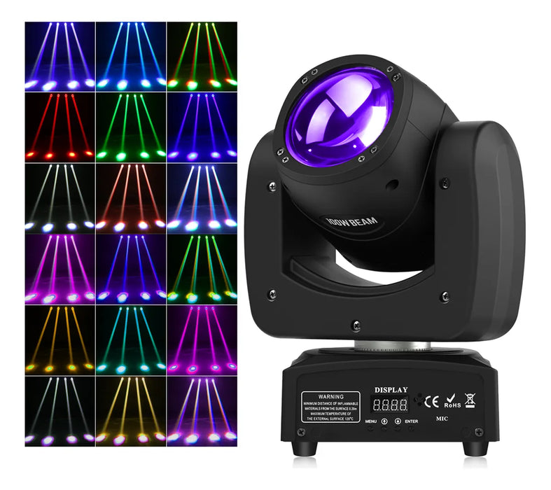 LUCES DE DJ DE CABEZA MóVIL DE 120 W LED RGBW 4 EN 1 DMX GRADO A
