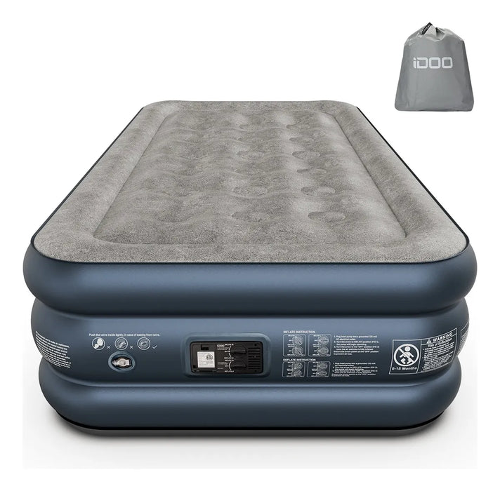 Colchon De Aire Inflable Idoo Twin Con Bomba Incorporada 14386 GRADO A