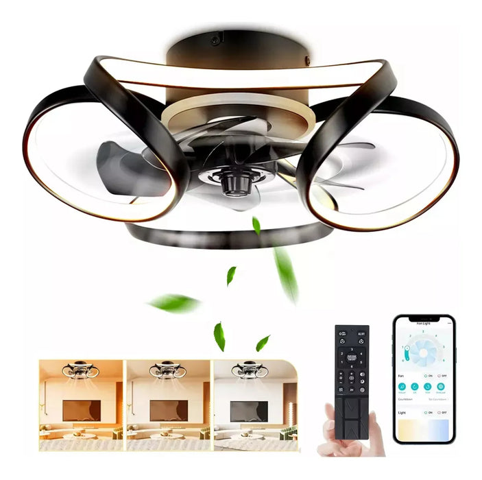 VENTILADOR DE TECHO LUCES CON CONTROL REMOTO SEXTA MARCHA GRADO A