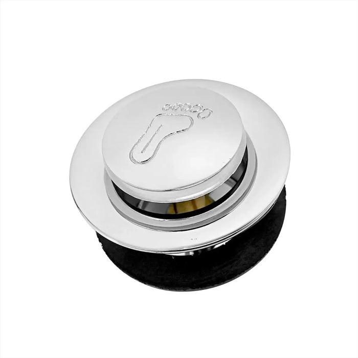 BOTON PUSH METALICO CROMO PARA DESAGÜE DE TINA O JACUZZI