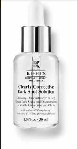 Kiehl's Dermatologist Solutions - Clearly Corrective Serum, Suero Facial Iluminador, disminuye la apariencia de las manchas oscuras y cicatrices del acné, con Vitamina C y Ácido Salicílico, 30 ml GRADO B