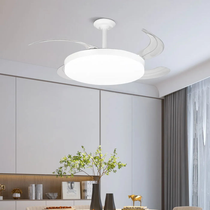 Ventilador Aspas Retractiles Luz Fria Calida Control Remoto GRADO A