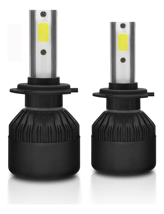 Focos Led H7 72w Led Kit De Faros 12000lm Blanco Para Auto