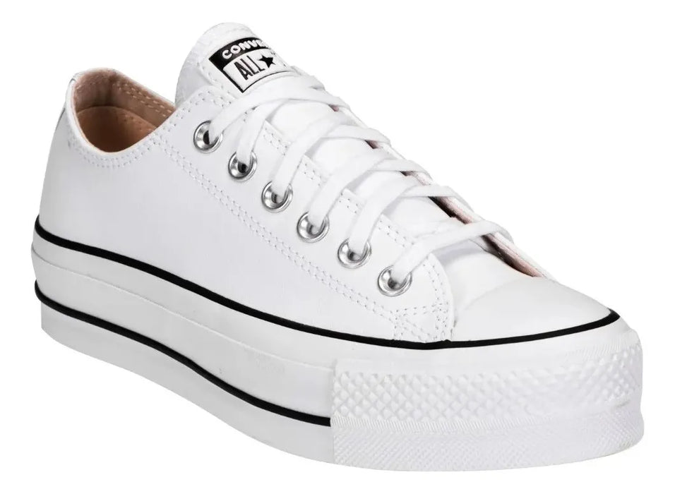 Tenis Converse Dama Blanco 561680c Con Cordones TALLA 23 MX/ 22 CM