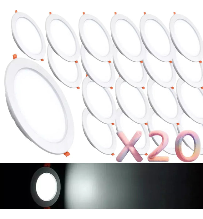 Paquete 20 Lamparas De Empotrar 5w Plafon O Bote Luz Led