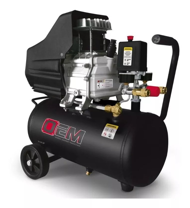 compresora OEM 2.5 coem-2.5 hp 25 lts eléctrico calidad oem color negro fase eléctrica GRADO B