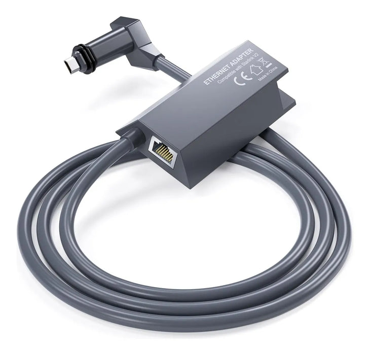 Adaptador Ethernet Internet Satelital Para Starlink Gen 2 Oe Color Gris Oscuro GRADO B