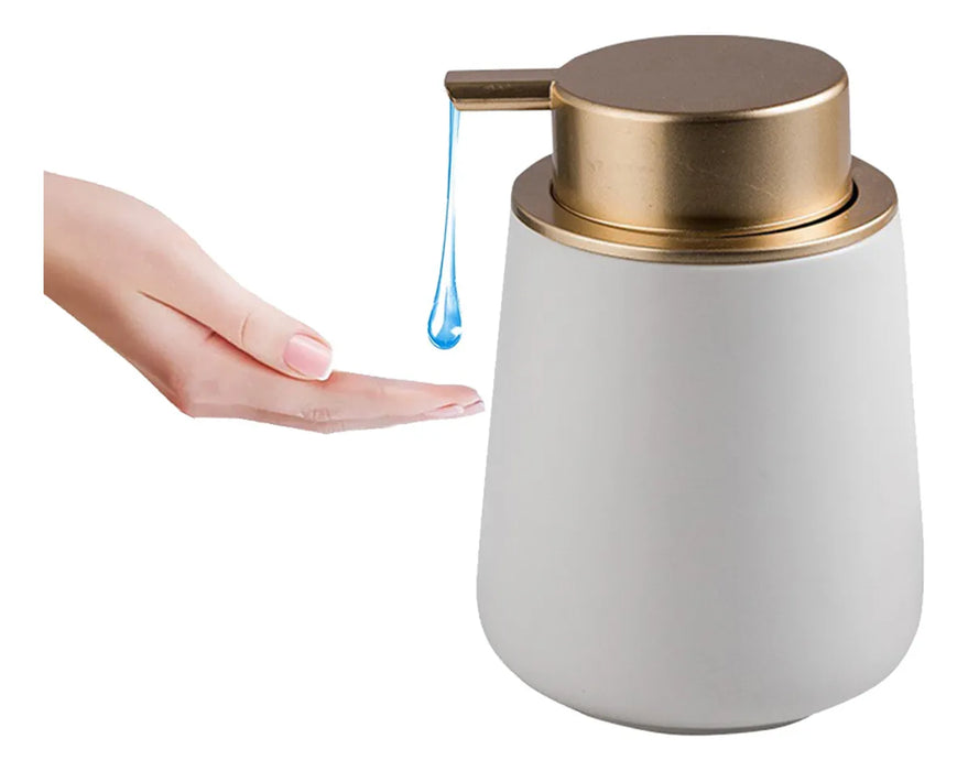 Botella Dispensadora Jabón Redonda Decoración Baño