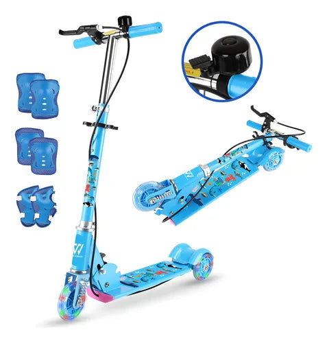 PatÃn Del Diablo Scooter Ajustable Para Niños 3 Ruedas