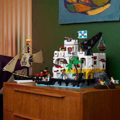 Lego® Icons Fortaleza Tropical: Set De Construcción Para Adultos Inspirado En Historias De Piratas Con 8 Minifiguras Y Un Galeón Pirata 10320